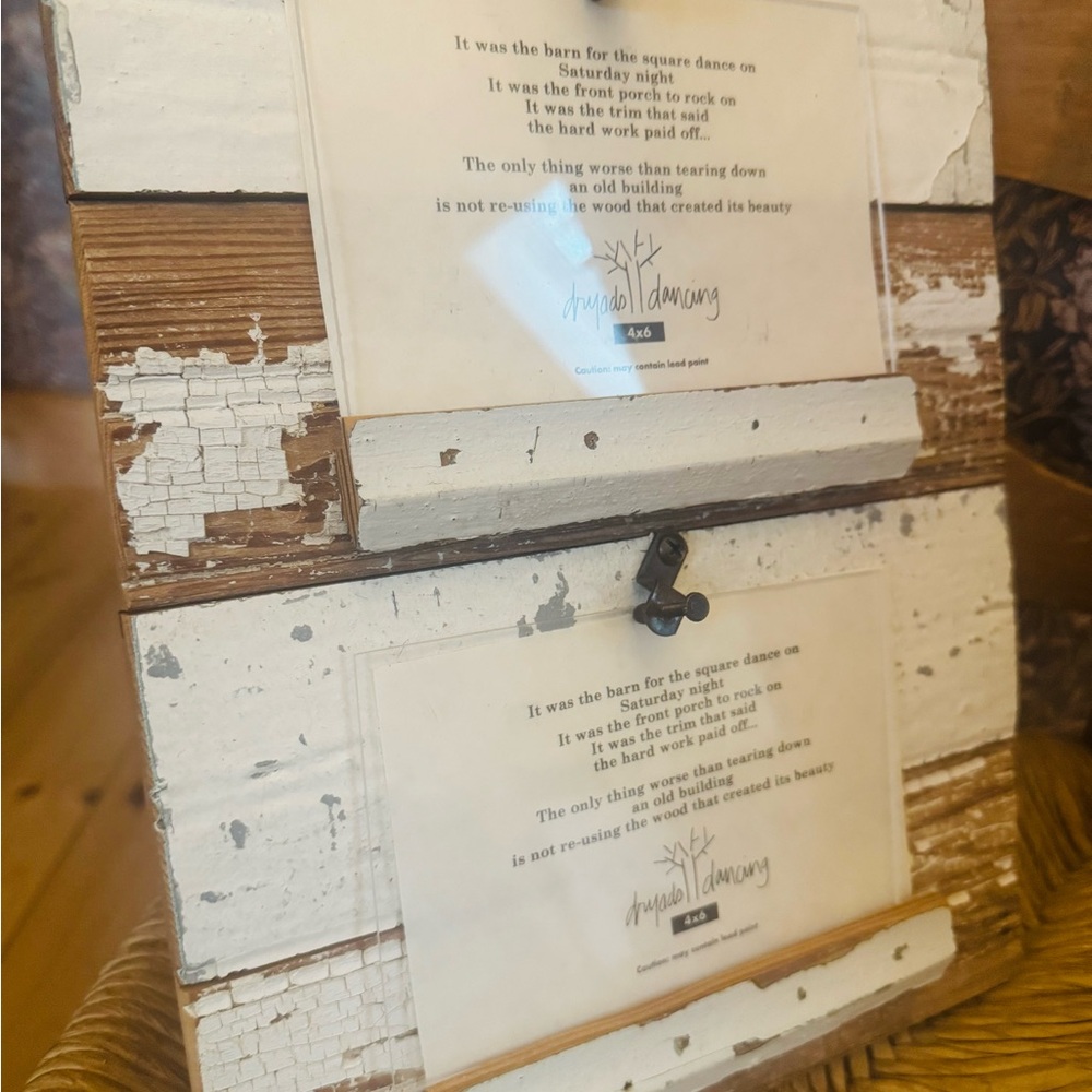 Rustic Wooden Wall Frame with Clips - Picture 3 of 4